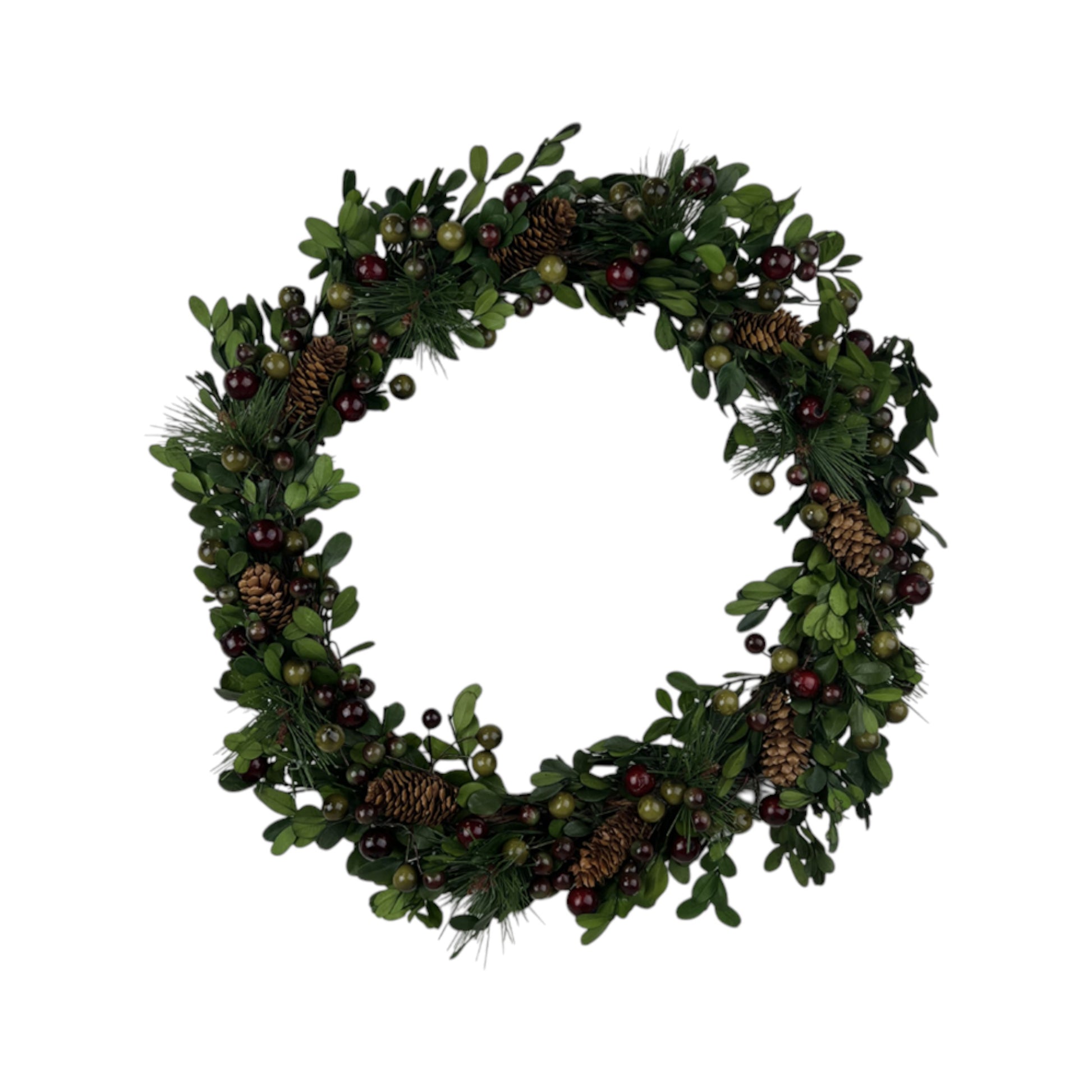 Pinecone and Berry Wreath 39cm