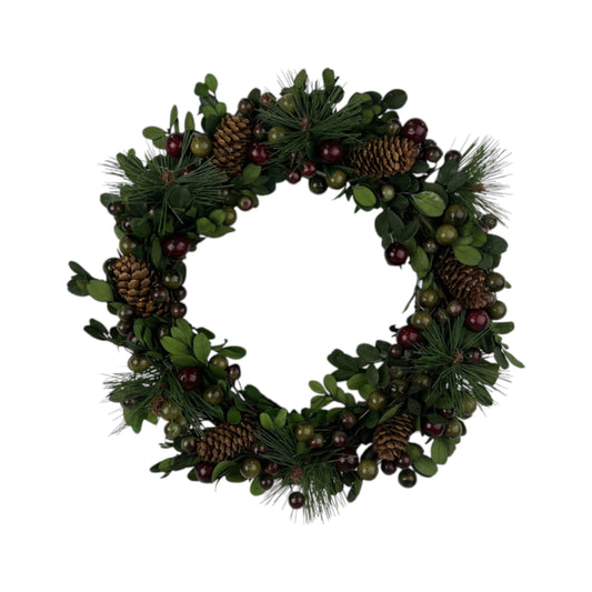Pinecone and Berry Wreath 27cm