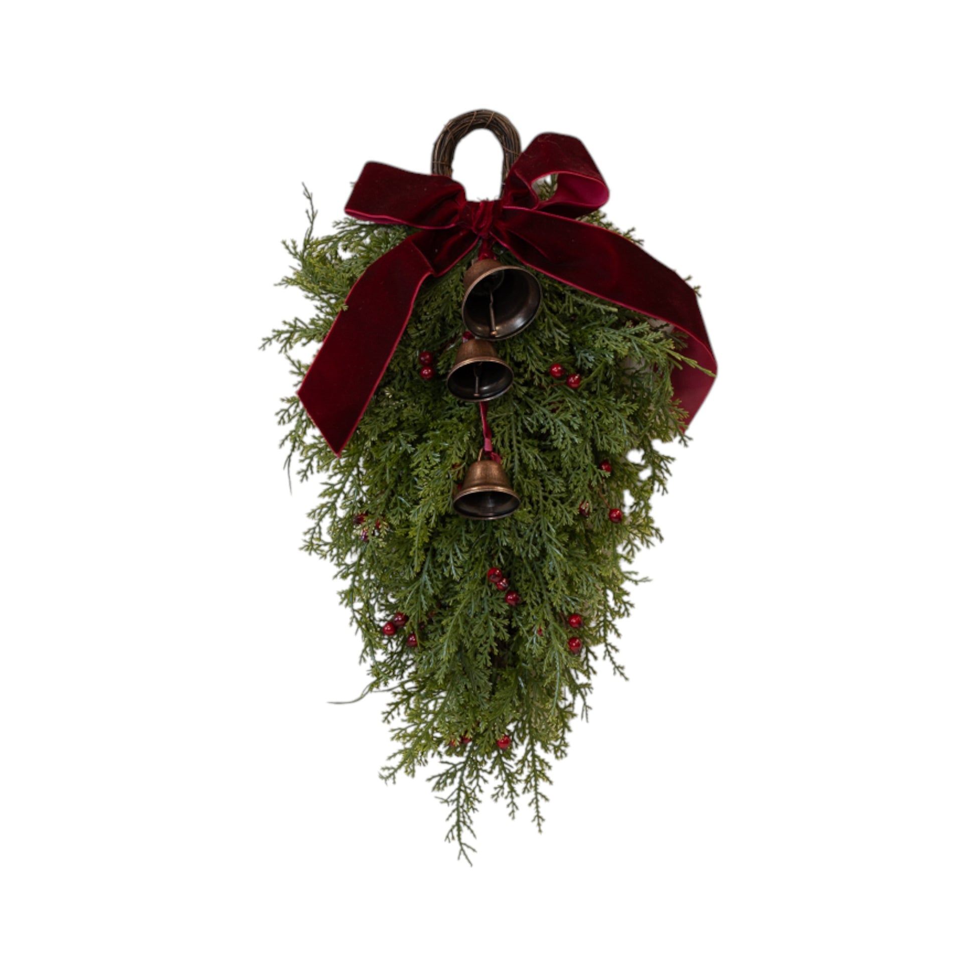 Burgundy Hanging Swag 40cm