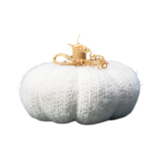 White Knitted pumpkin