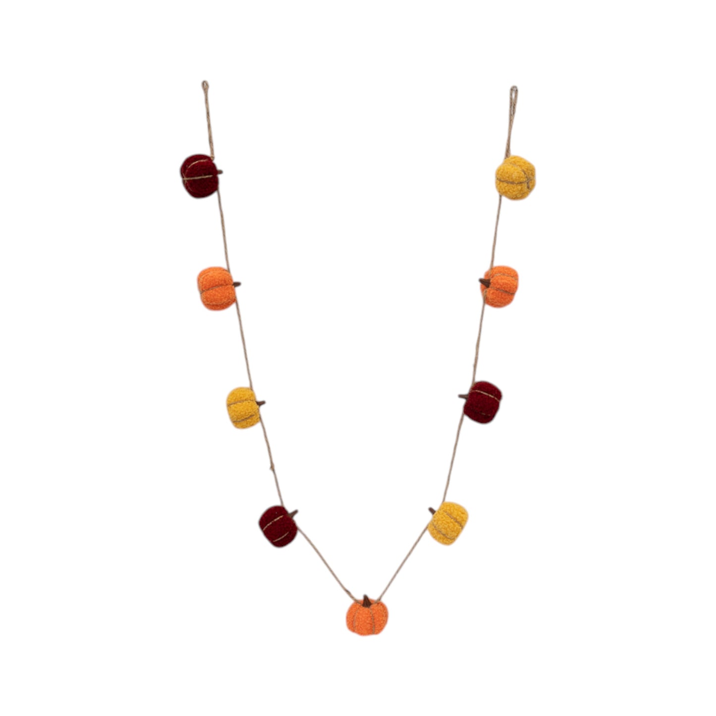 Boucle Pumpkin Garland Yellow Orange and Brown 150cm