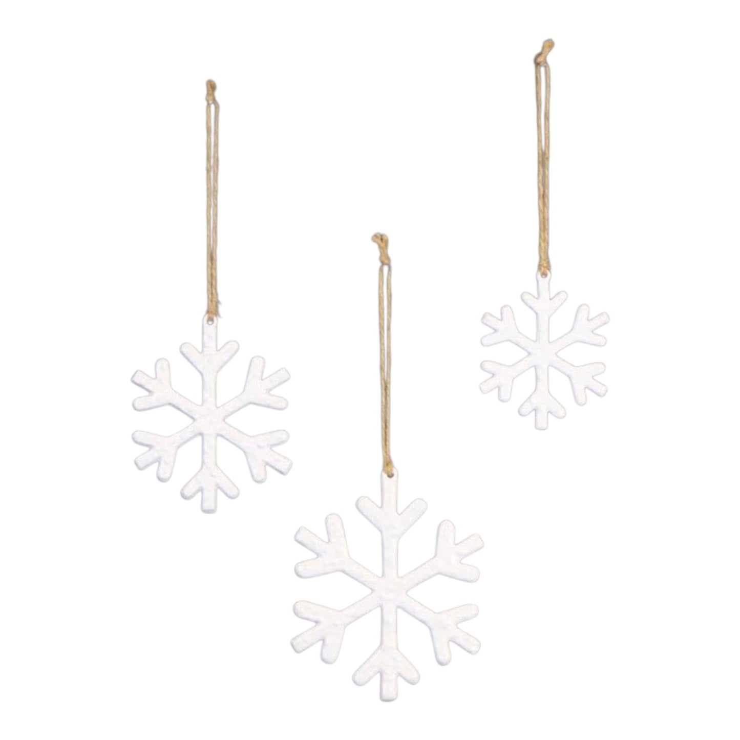 Hanging White Snowflake 10x1x10cm
