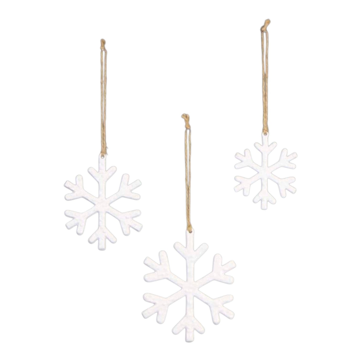 Hanging White Snowflake 10x1x10cm