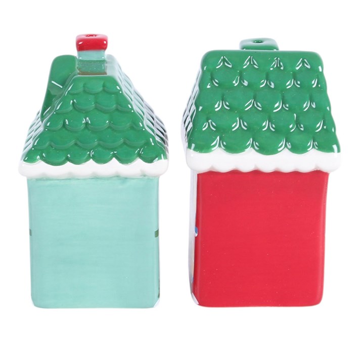Christmas House Salt and Pepper Shakers