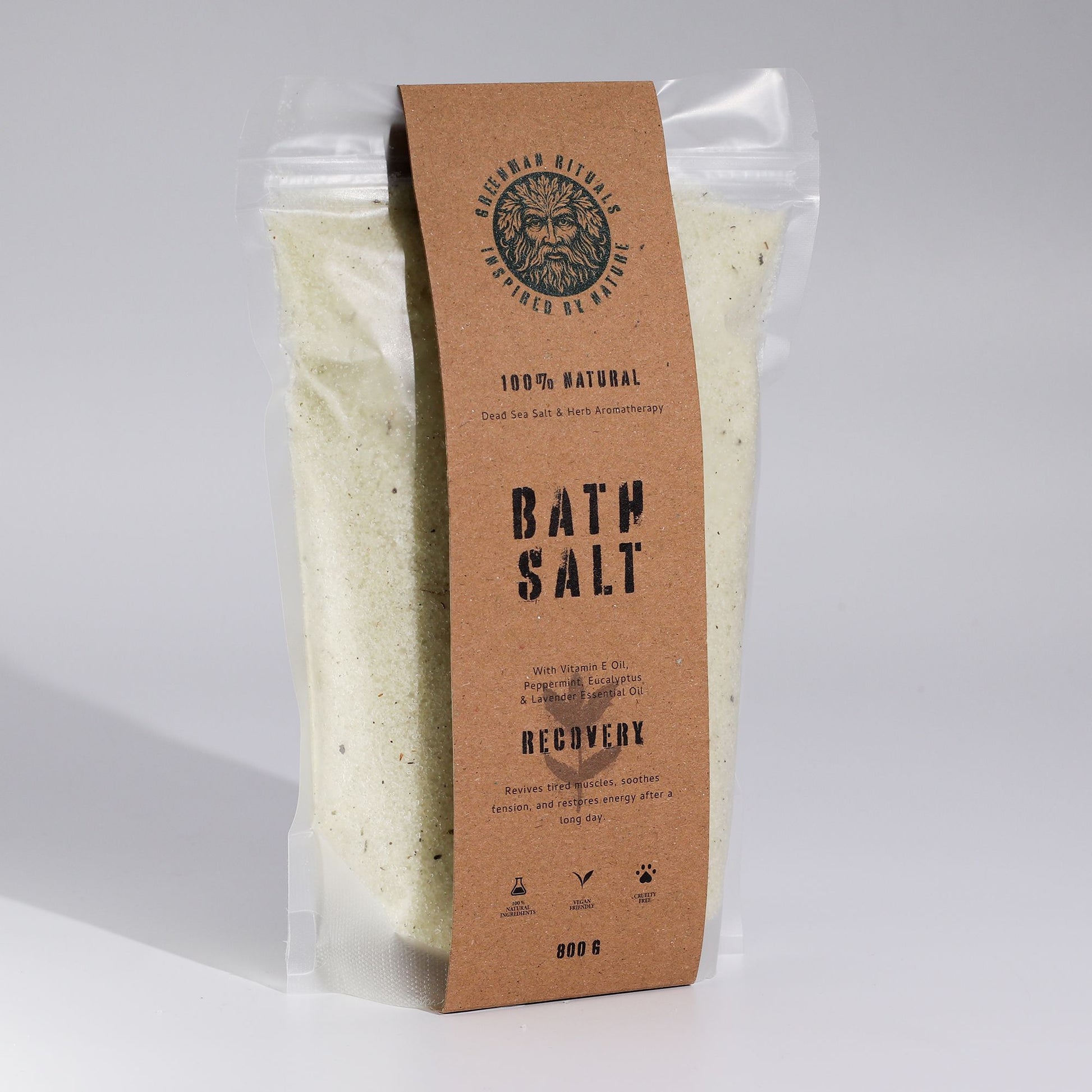 Greenman Rituals Menthol Aromatherapy Epsom Bath Salt Recovery