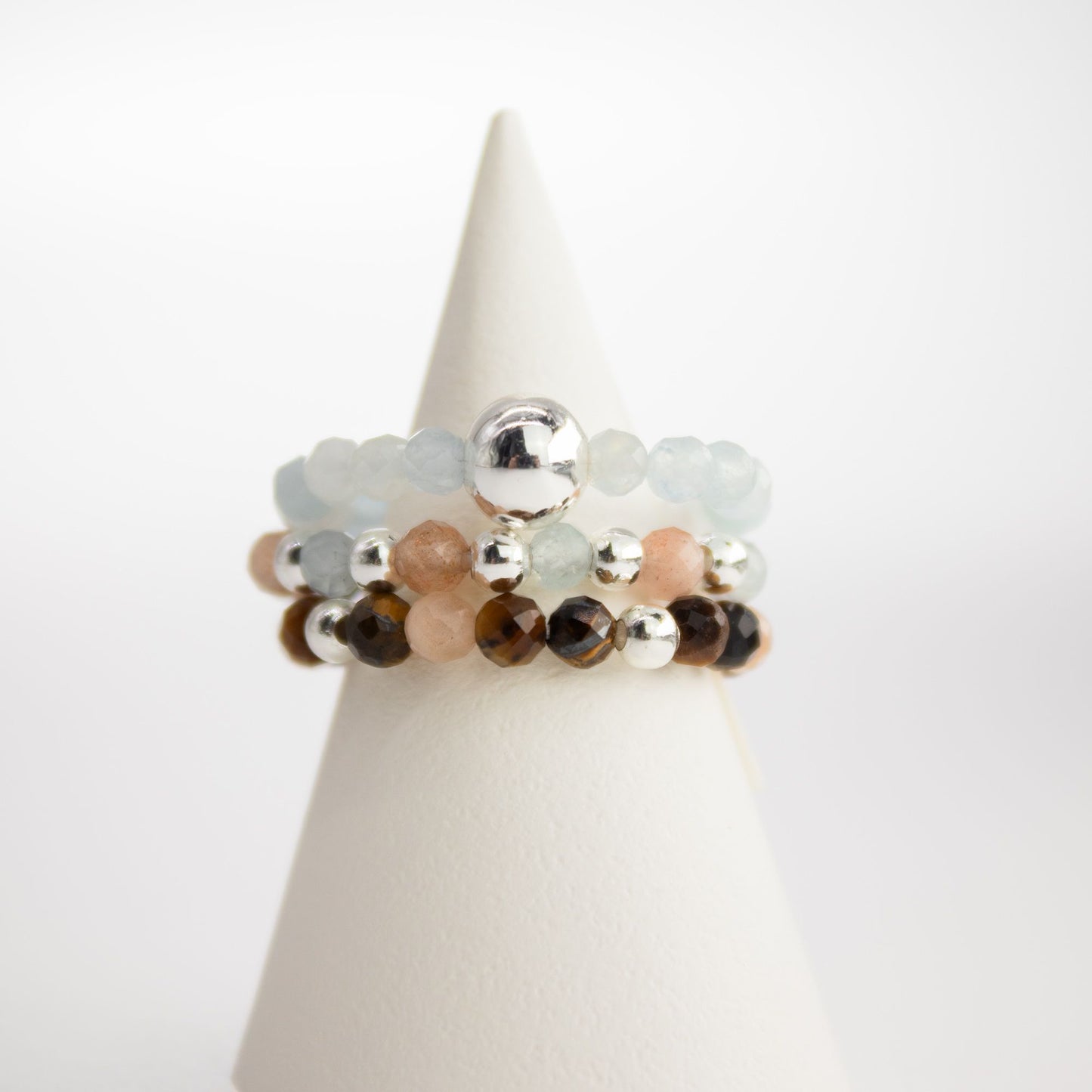 Gemstone Ring Set - Sea Sunset