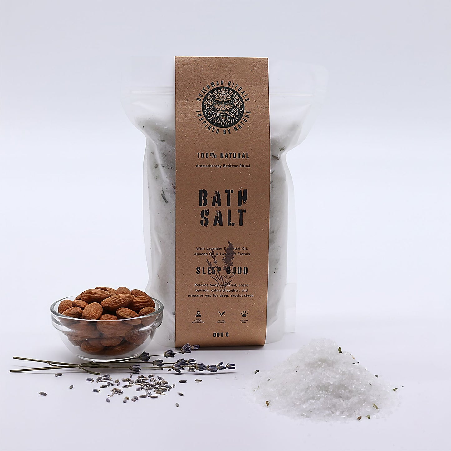 Greenman Rituals Lavender Aromatherapy Epsom Bath Salt Sleep Good
