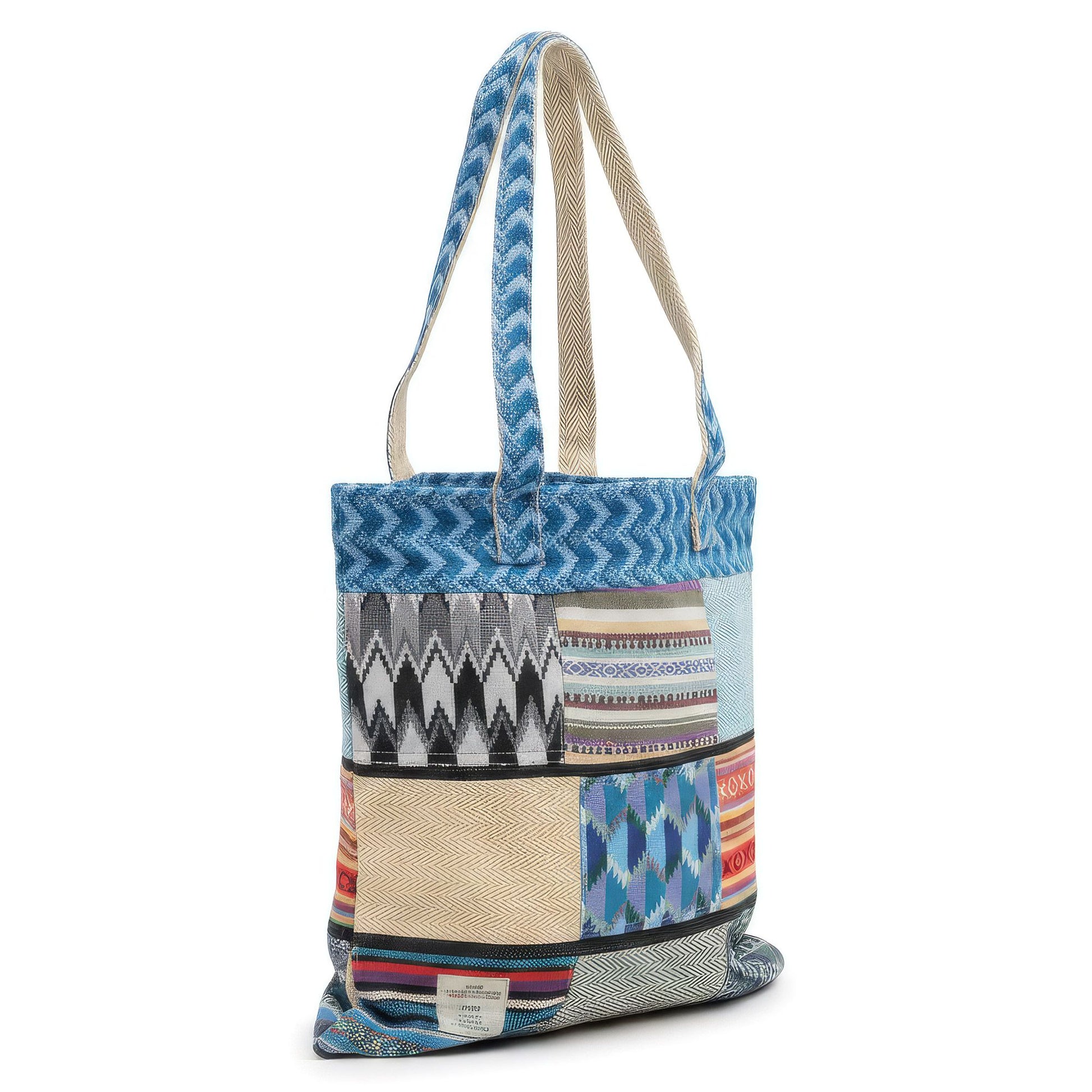 Patchwork Kathmandu Tote Bag - Dhaka Design