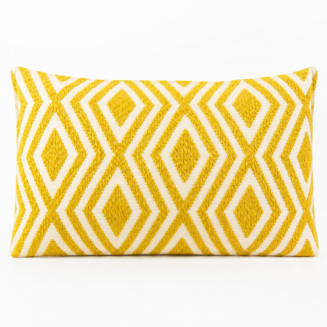 Classic Cushion Cover - Mustard Diamonds- 30x50cm - Lumber Style
