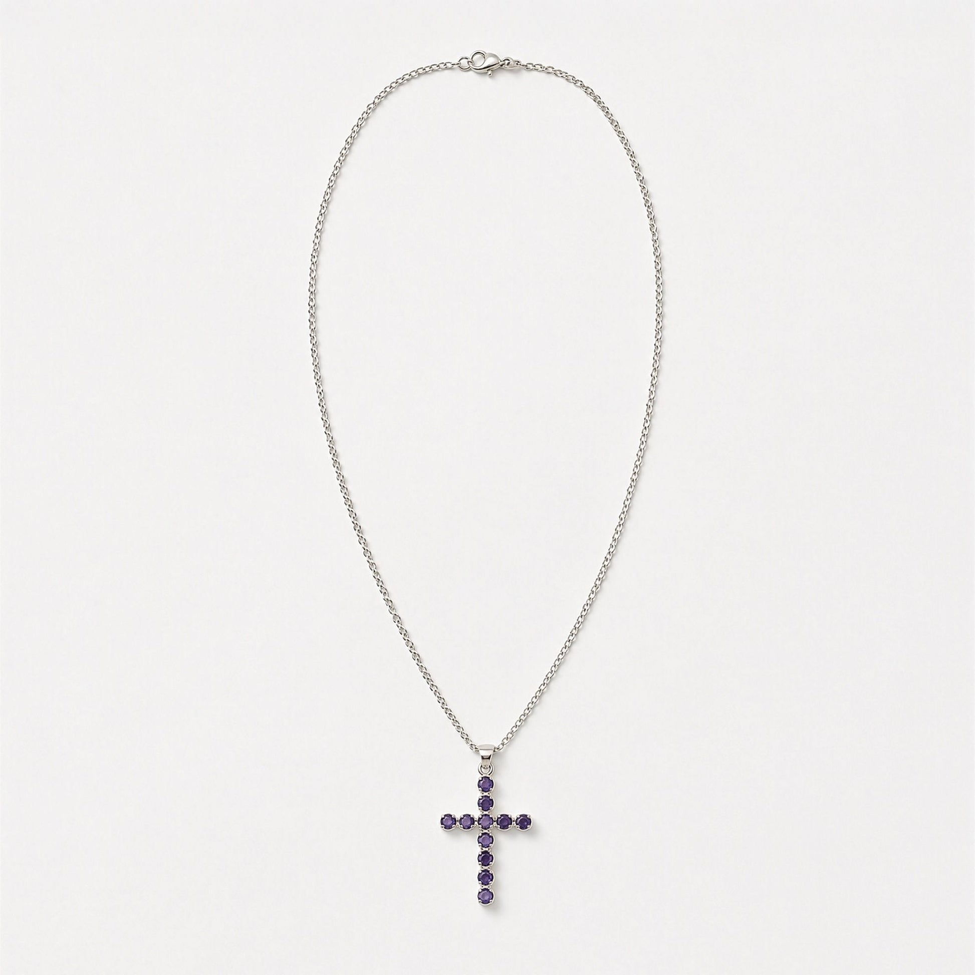 Silver Plated (45cm Chain)- Ionite Crucifix