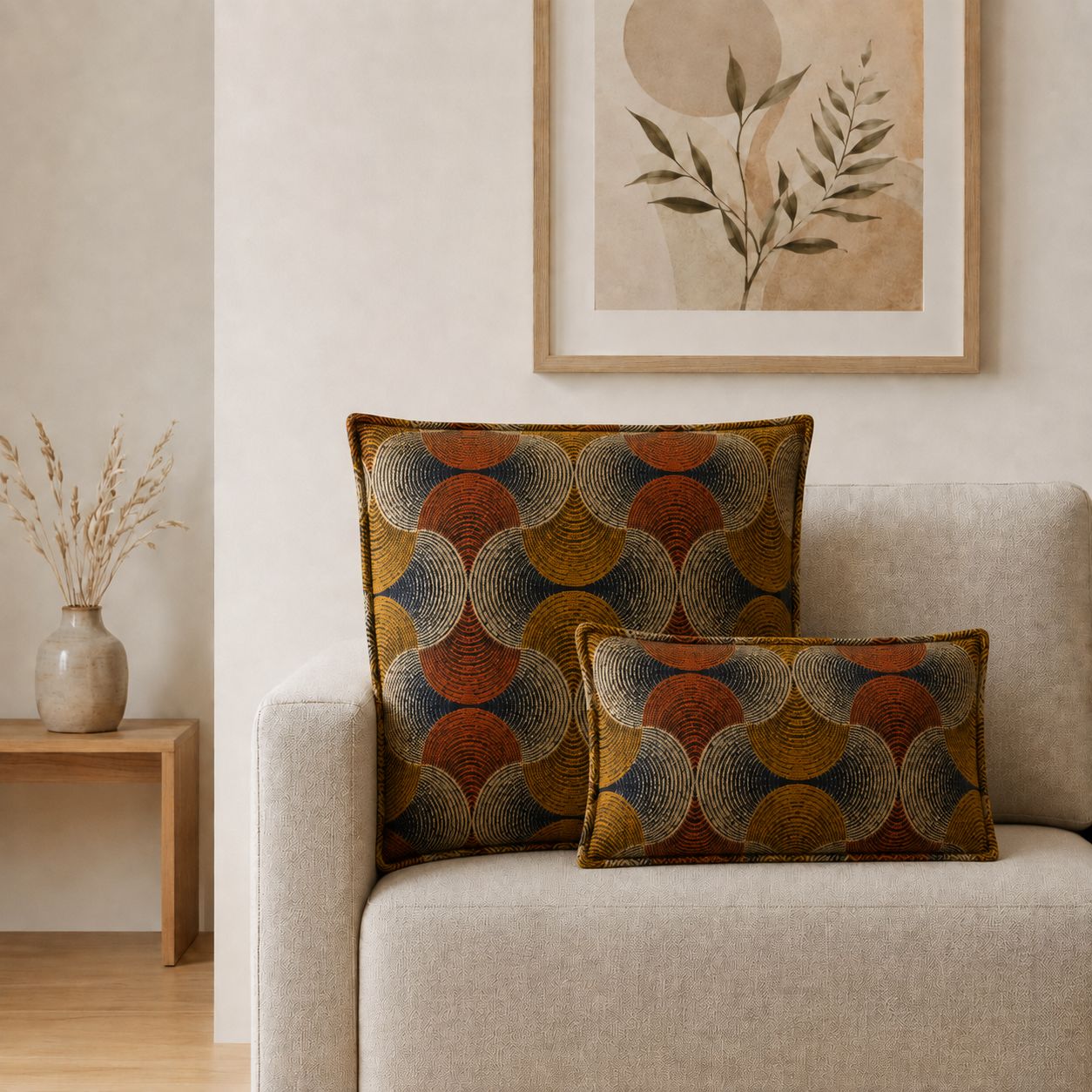 Classic Cushion Cover - Urban Swirl- 30x50cm - Lumber Style