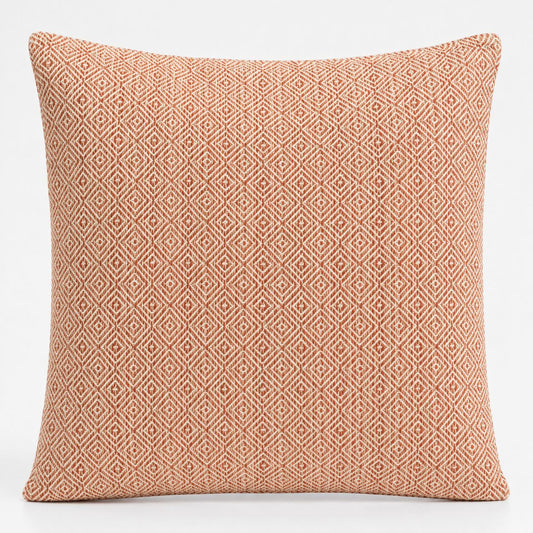 Classic Cushion Cover - Burgundy Squares - 60x60cm - Jumbo Style