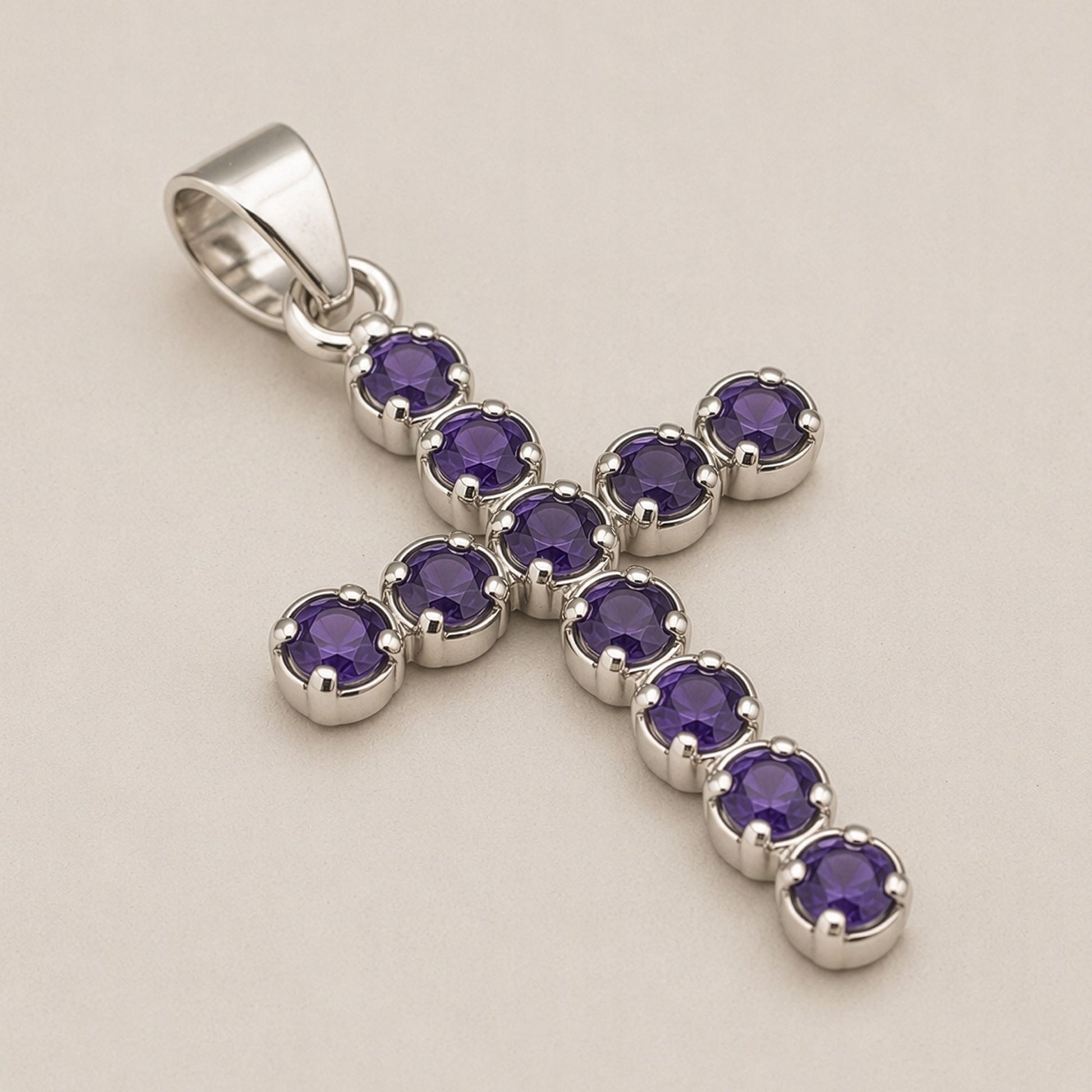 Silver Plated (45cm Chain)- Ionite Crucifix