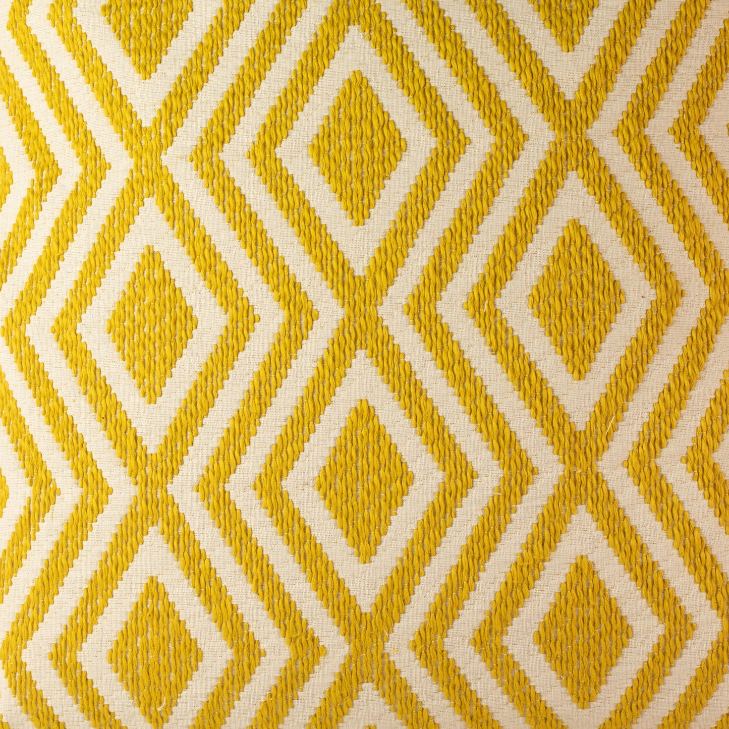Classic Cushion Cover - Mustard Diamonds - 60x60cm - Jumbo Style