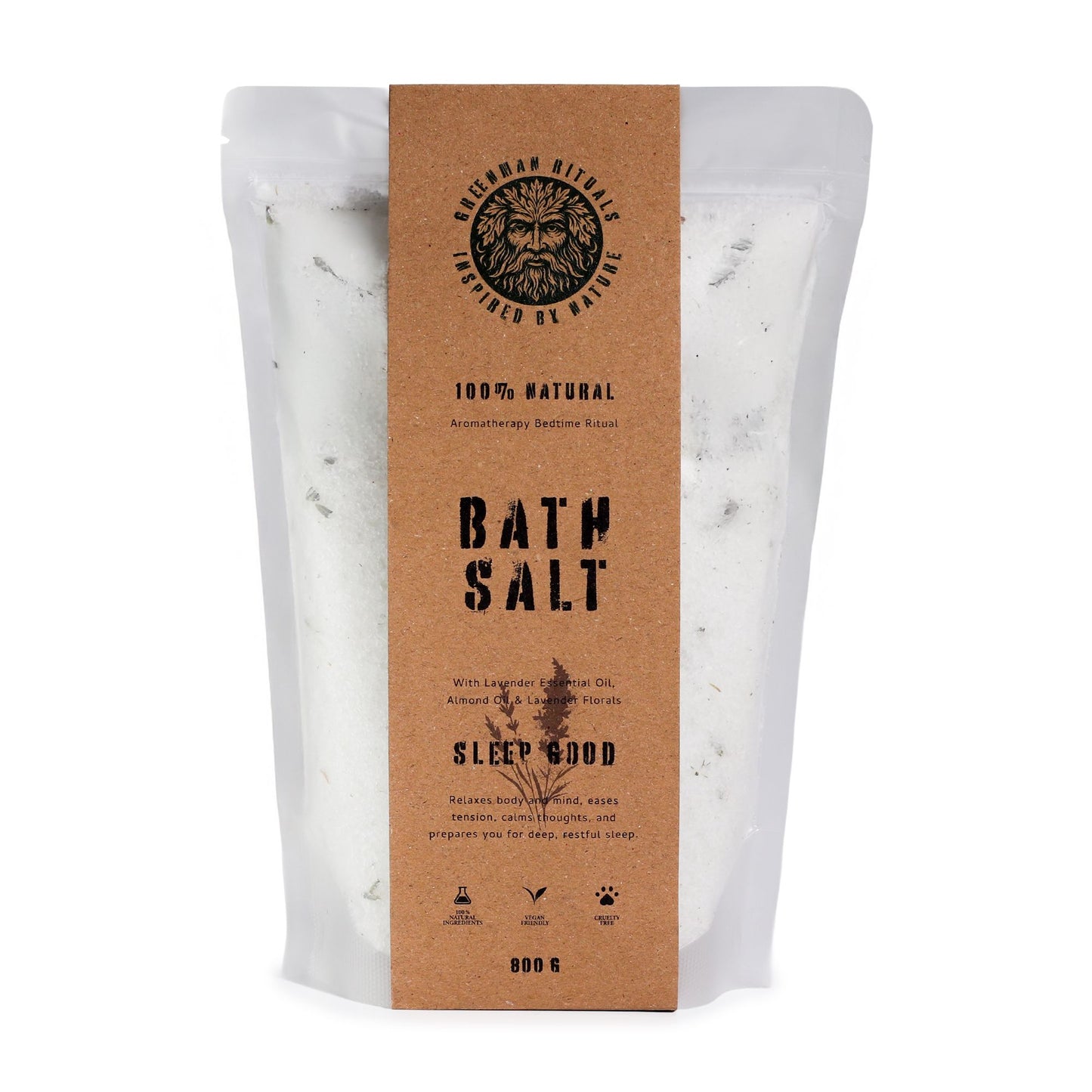 Greenman Rituals Lavender Aromatherapy Epsom Bath Salt Sleep Good