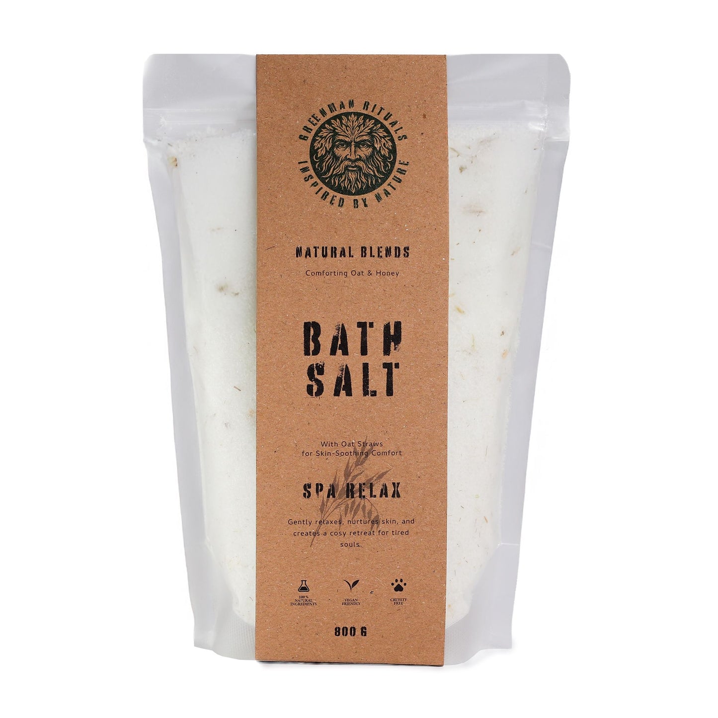 Greenman Rituals Oat & Honey Epsom Bath Salt Spa Relax Blend