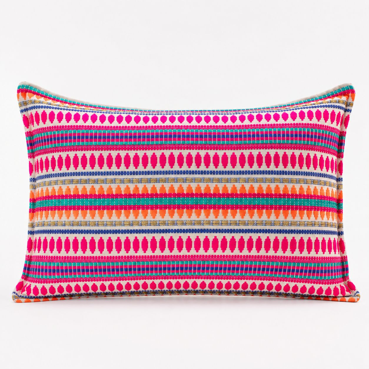 Classic Cushion Cover - Neon Stripes- 30x50cm - Lumber Style