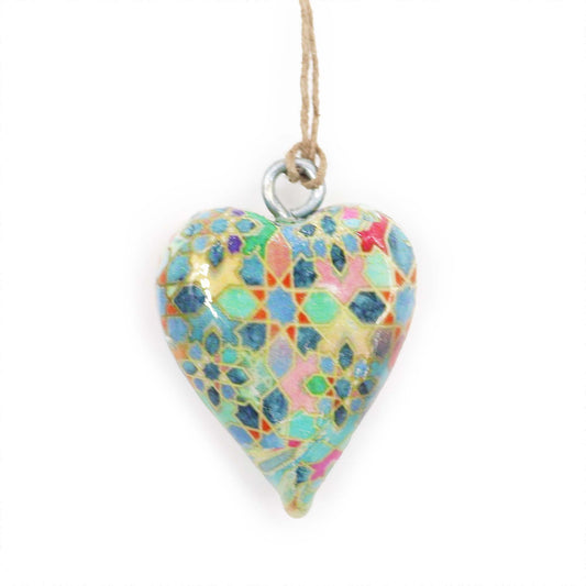 Decor Wood Heart -  Mediterranean Tile Pattern