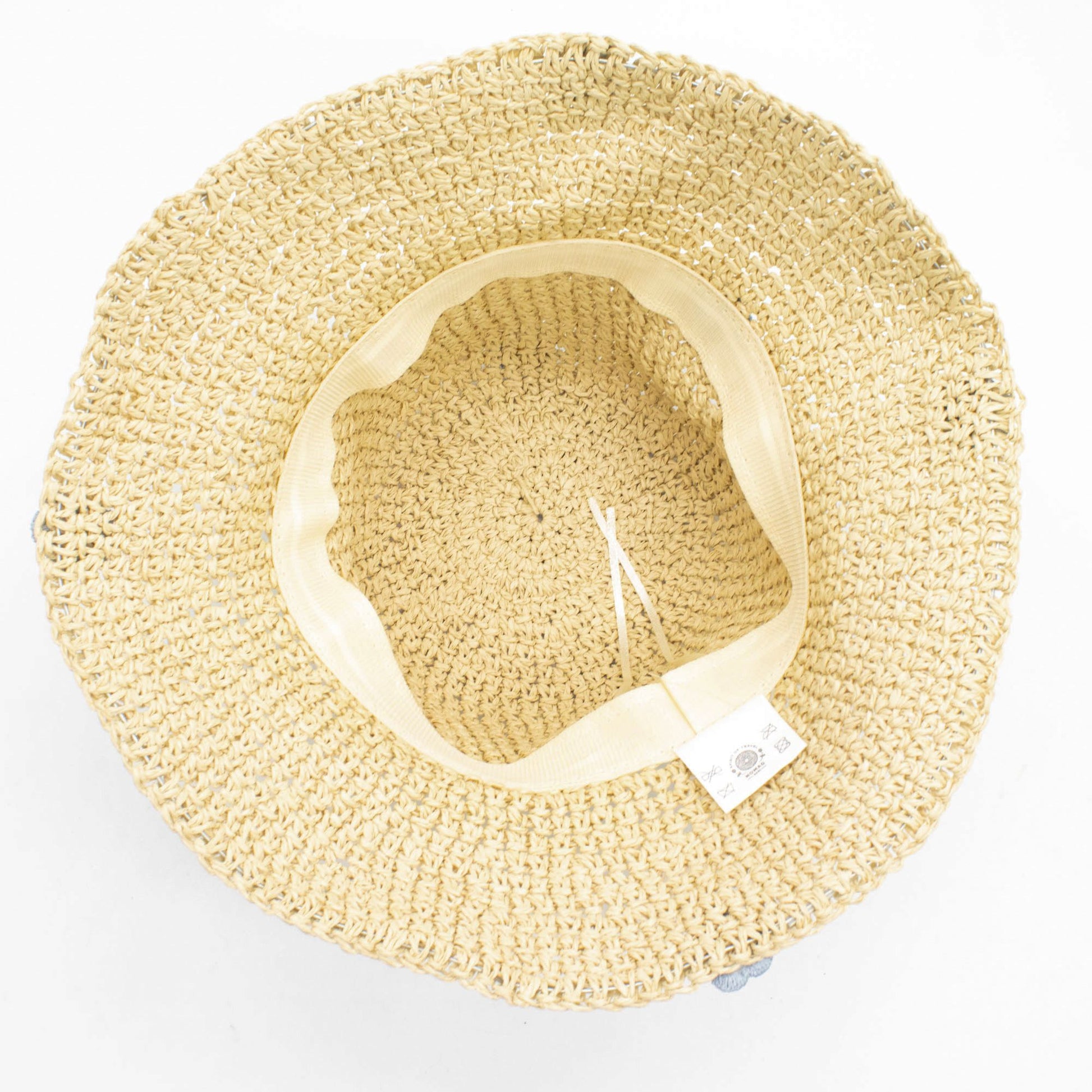 Nomad Sari Floppy Straw Sun Hat - Coffee & Daisies