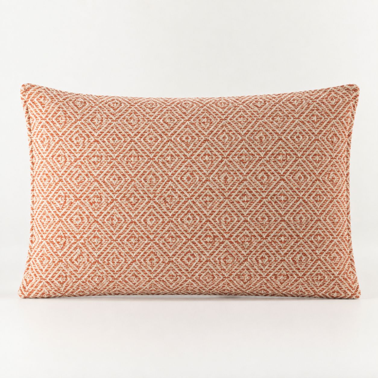 Classic Cushion Cover - Burgundy Squares- 30x50cm - Lumber Style