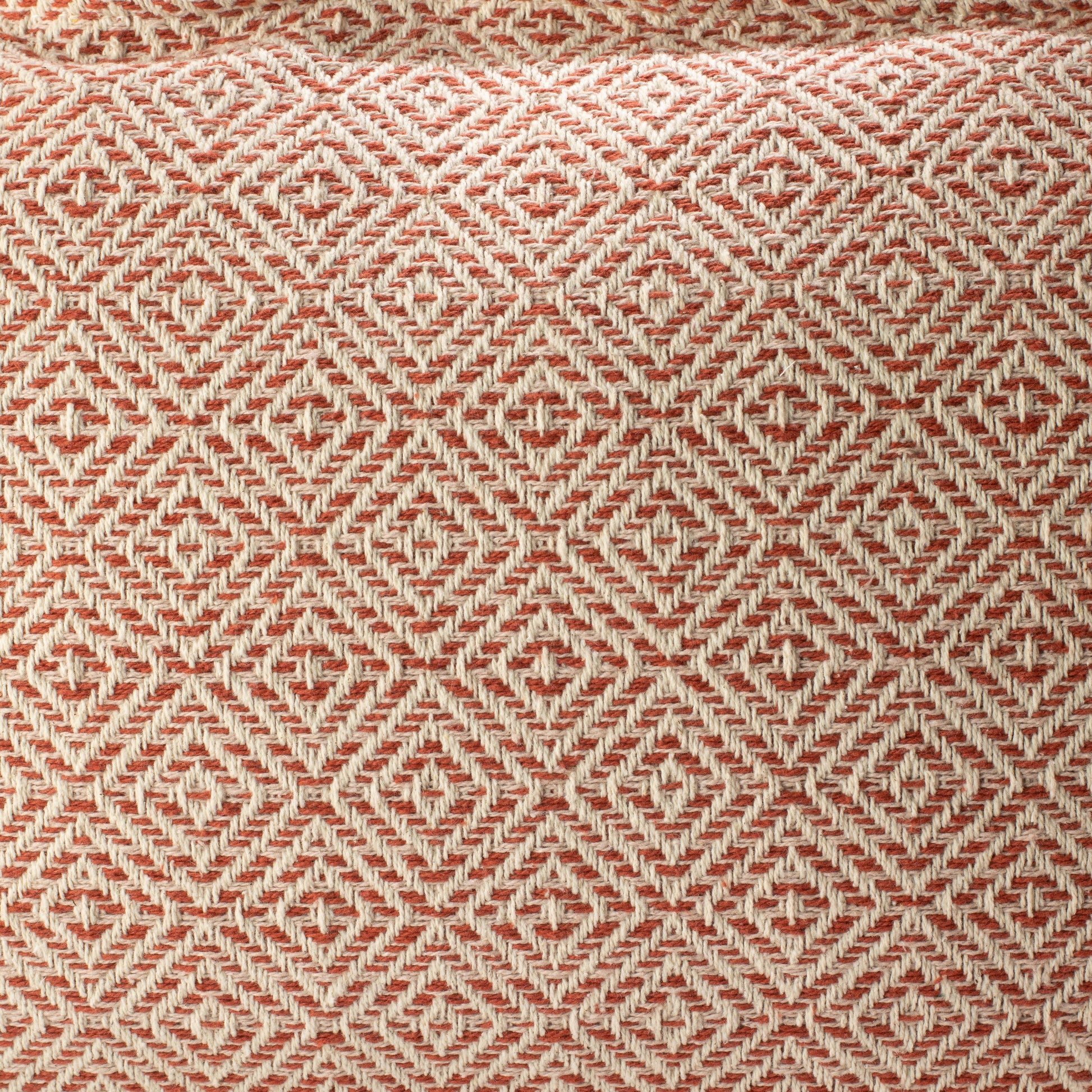 Classic Cushion Cover - Burgundy Squares- 30x50cm - Lumber Style