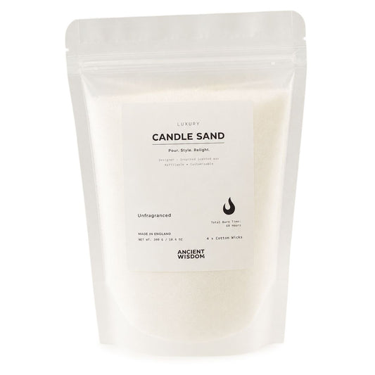 Unfragranced Candle Sand - White - 300g