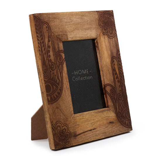 Medium Mango Wood Picture Framel (for 10x15cm) 26x20x2cm - Hansa - Black
