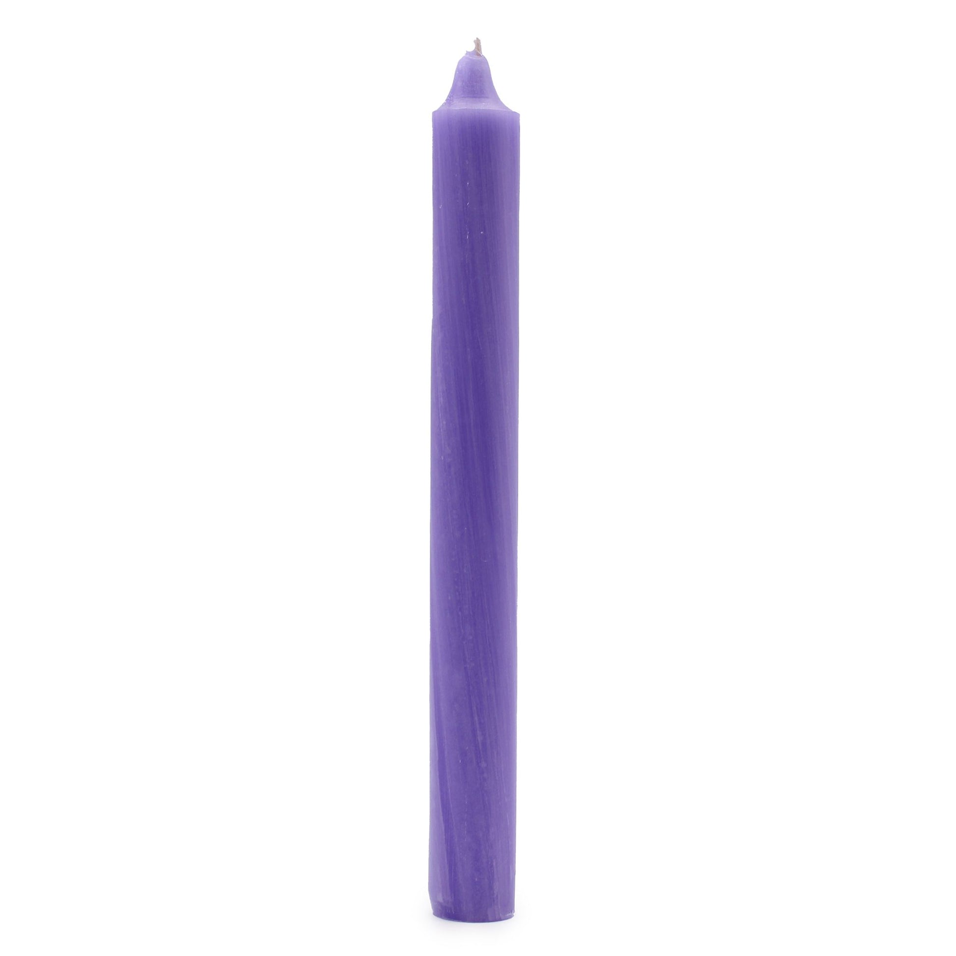 Solid Colour Dinner Candles - Rustic Lilac - Pack of 7