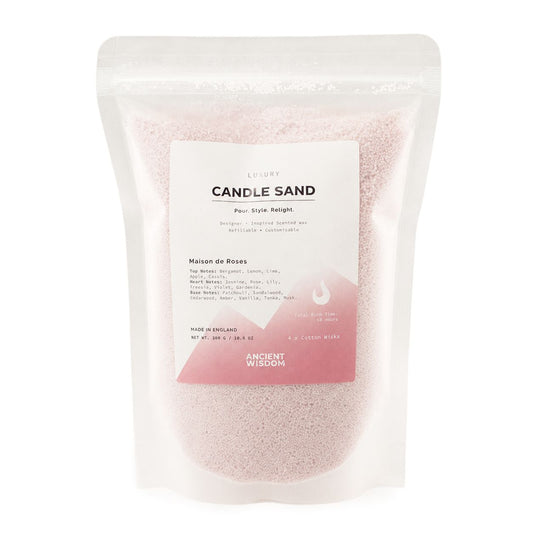 Fragranced Candle Sand - Dusty Rose - Maison de Roses - 300g
