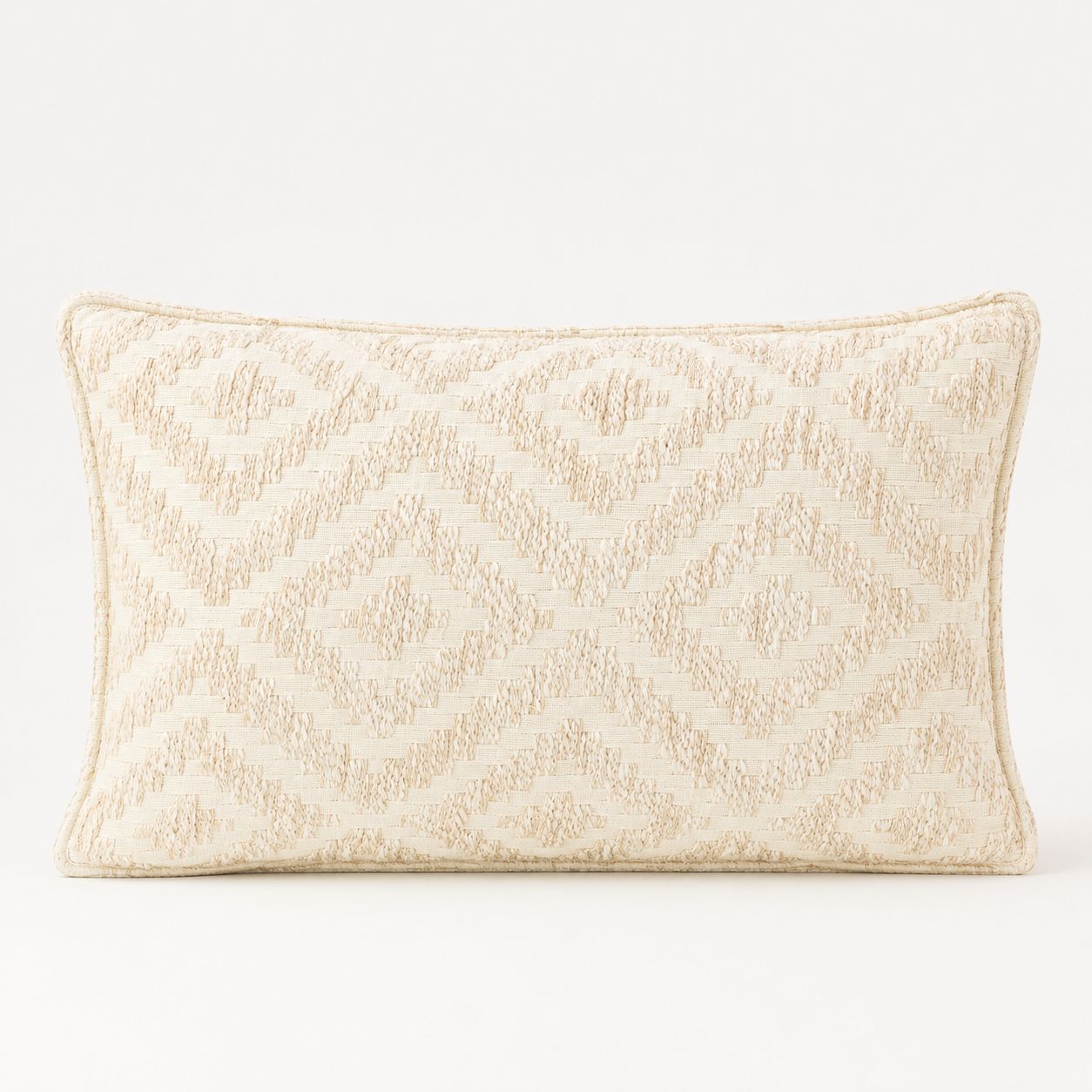 Classic Cushion Cover - Neutral Geo Creme - 30x50cm - Lumber Style