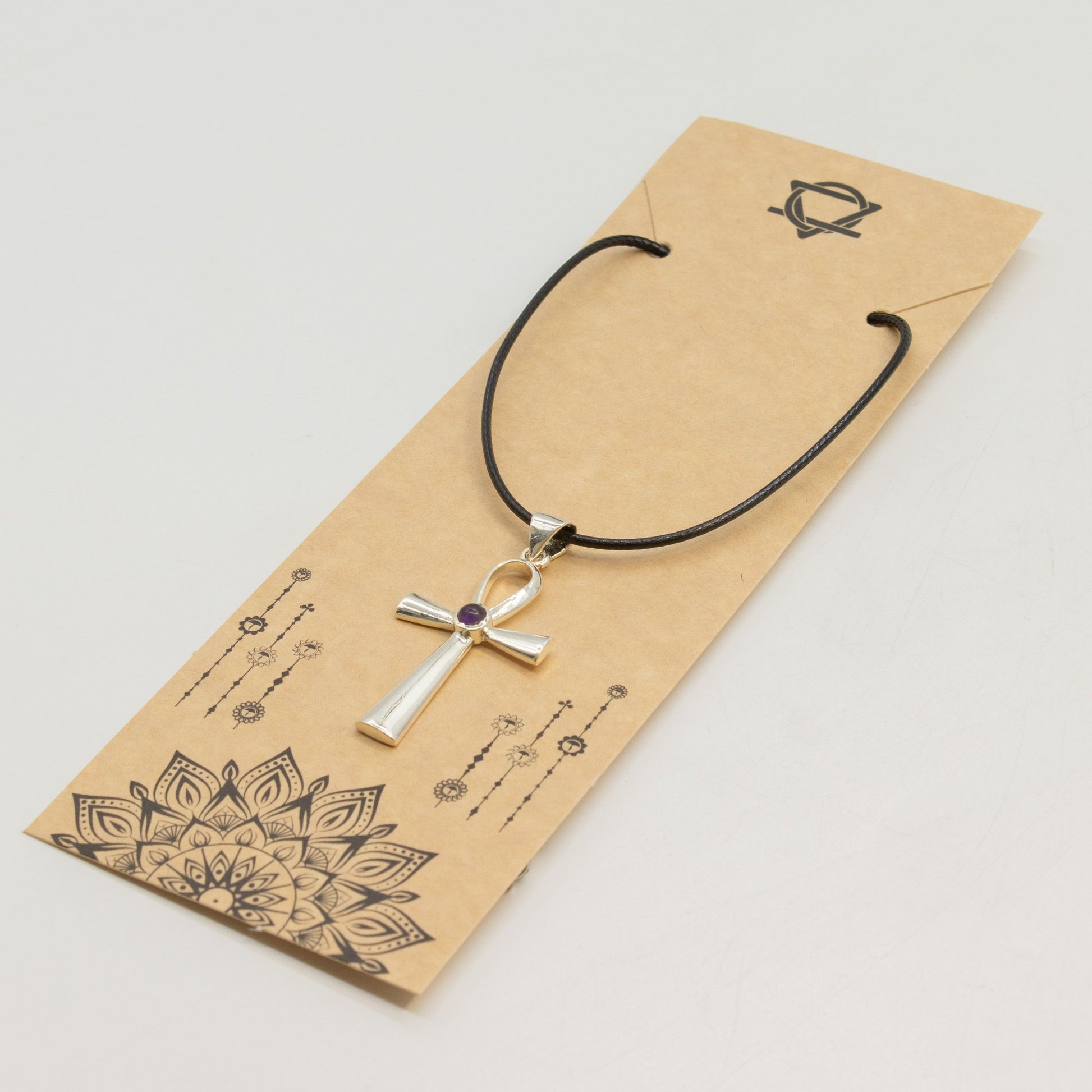 Silver Plated (45cm Cord)- Ankh Symbol of Eternal Life