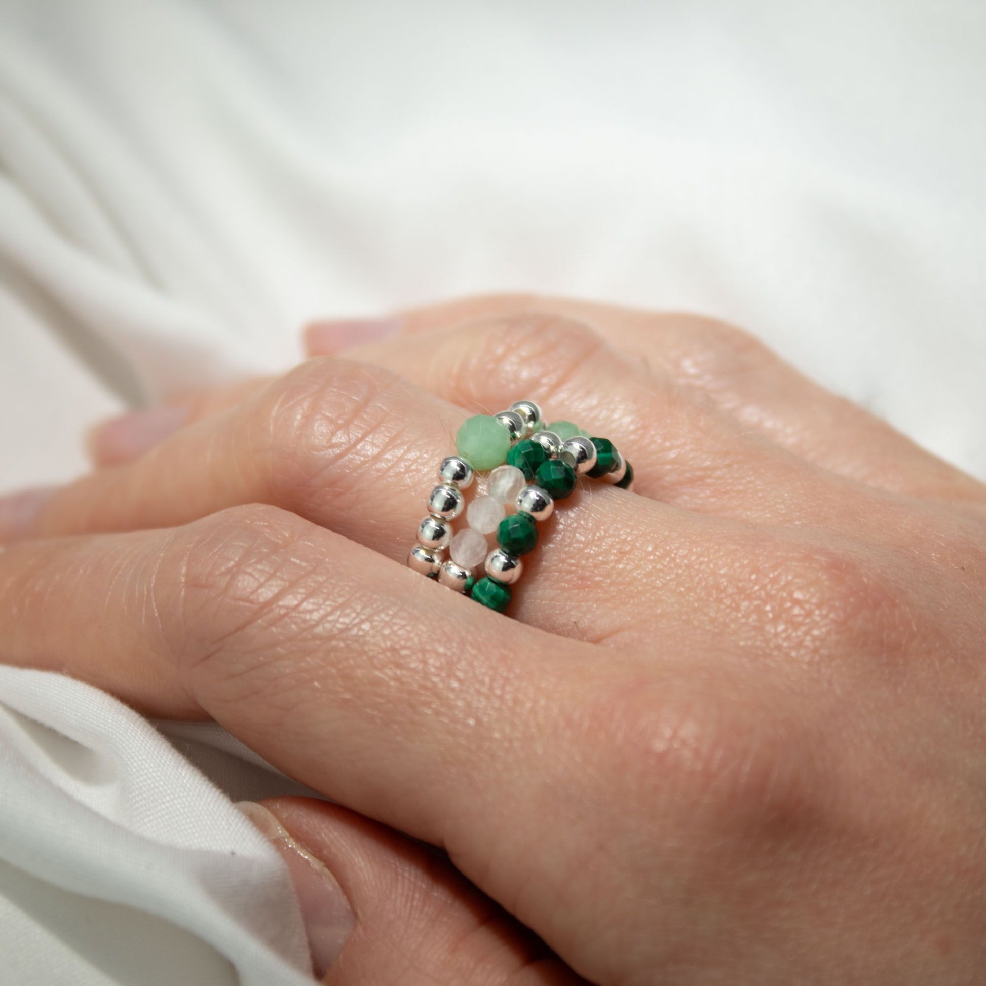 Gemstone Ring Set - Forest Spirit