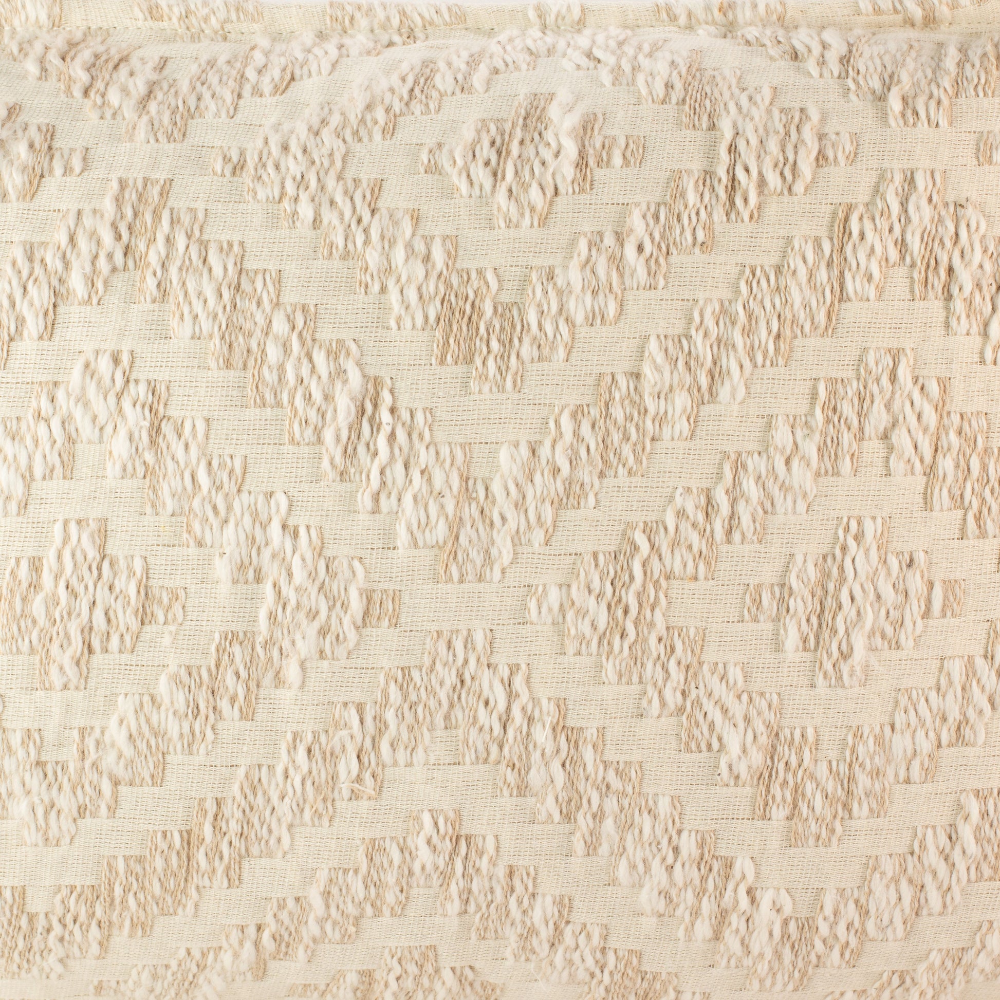 Classic Cushion Cover - Neutral Geo Creme - 30x50cm - Lumber Style