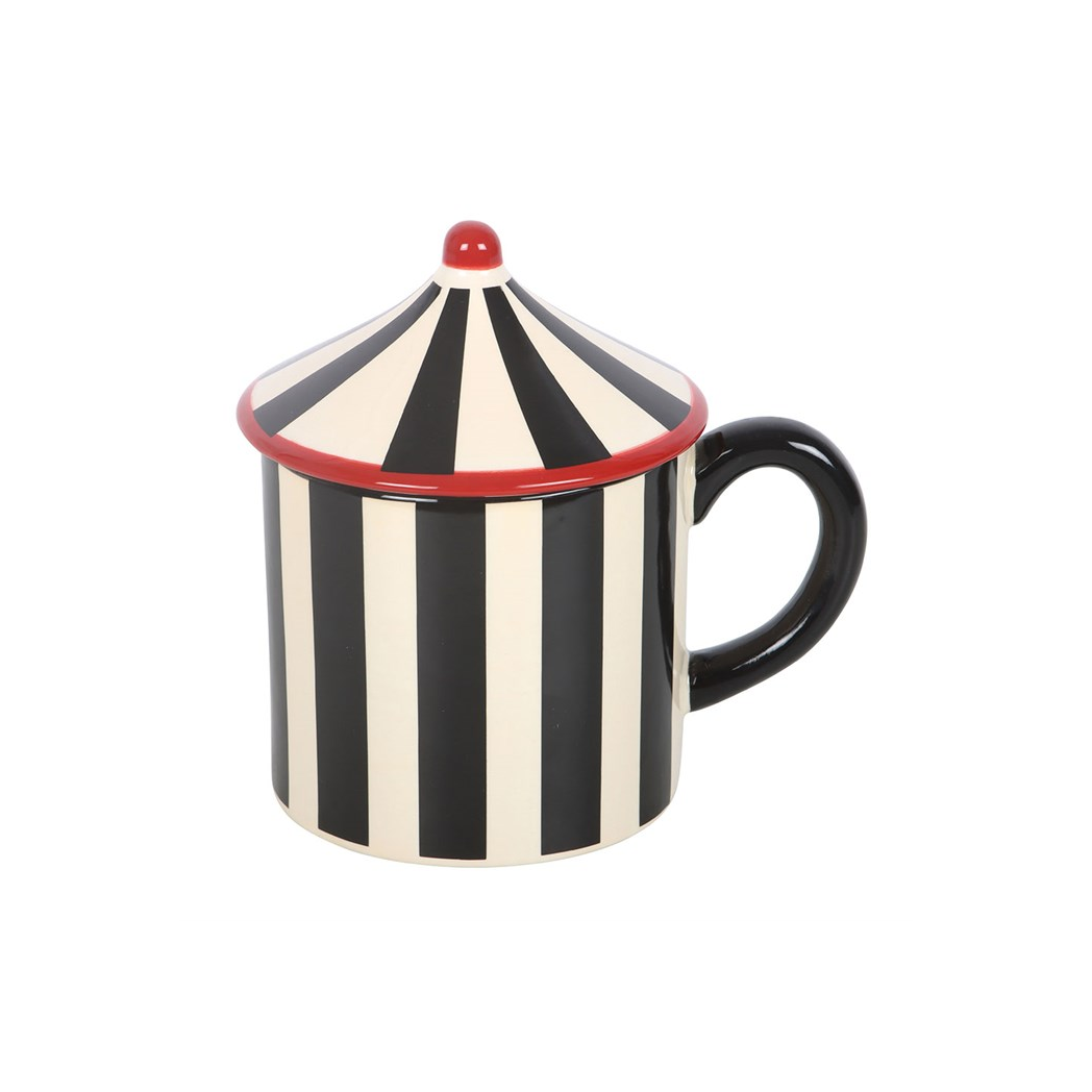 Black Striped Circus Tent Mug