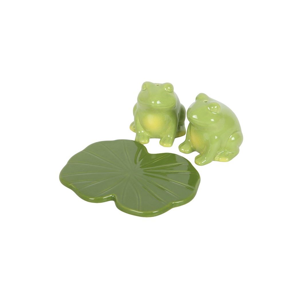Luna Frog Salt and Pepper Shakers