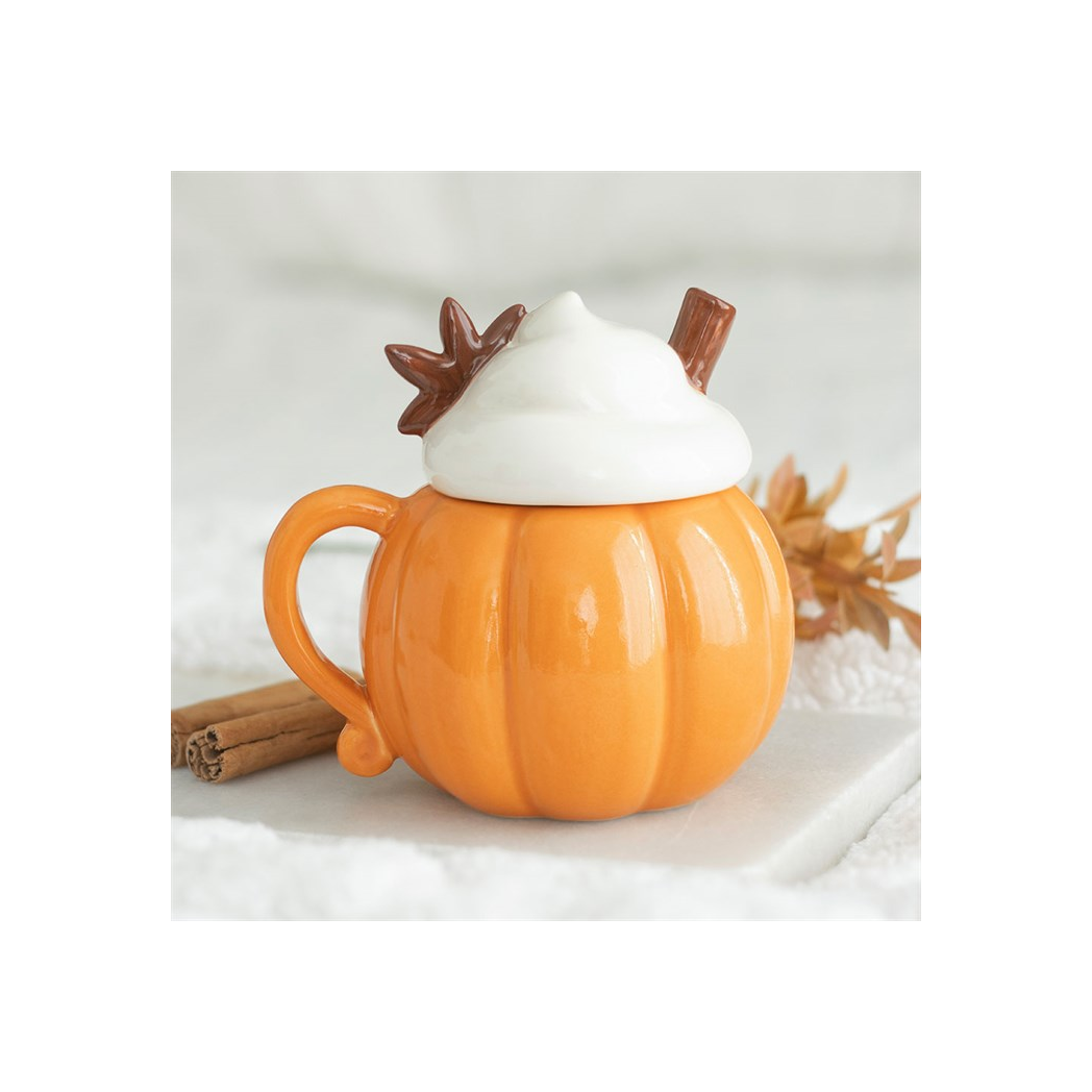 Pumpkin Cream Lidded Mug