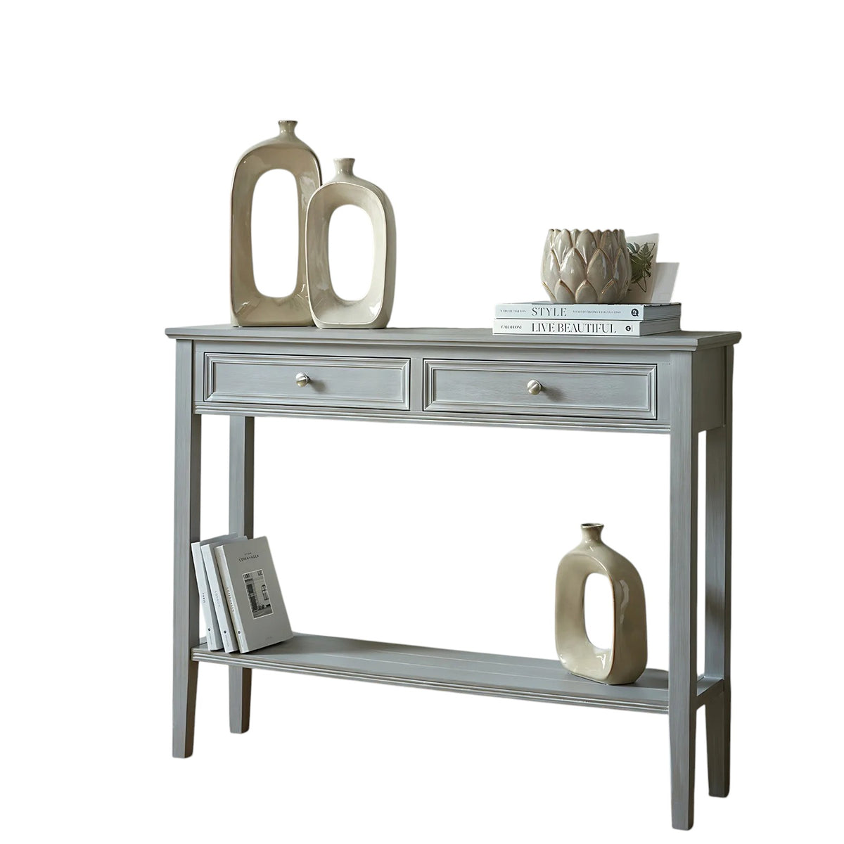 The Serene Collection Two Drawer Console Table