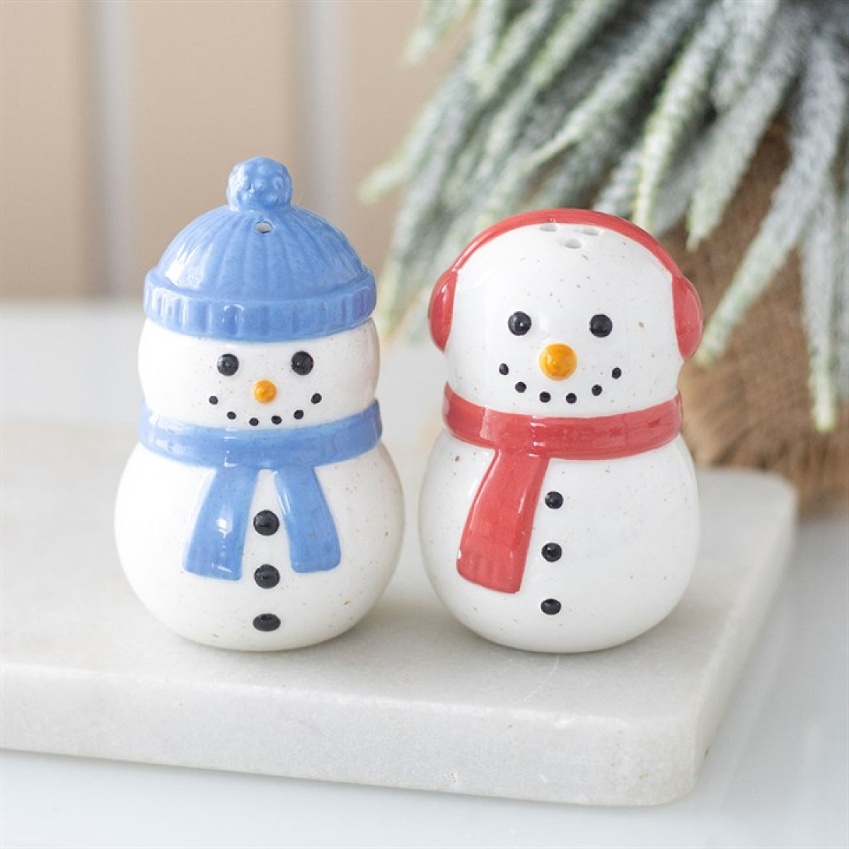 Winter Snowmen Salt and Pepper Shakers