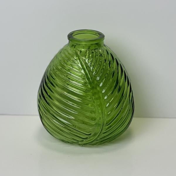Emerald Green Leaf  Bottle