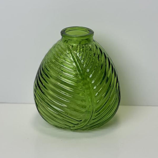 Emerald Green Leaf  Bottle