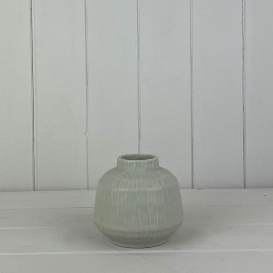 Glazed Pistachio Vase (9.5cm) H9.6cm D11cm