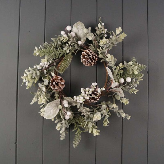 White Berry Wreath H35cm W10cm D10cm  Weight-160g