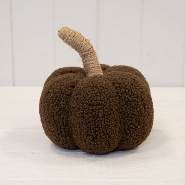 Brown Boucle Pumpkin 17cm