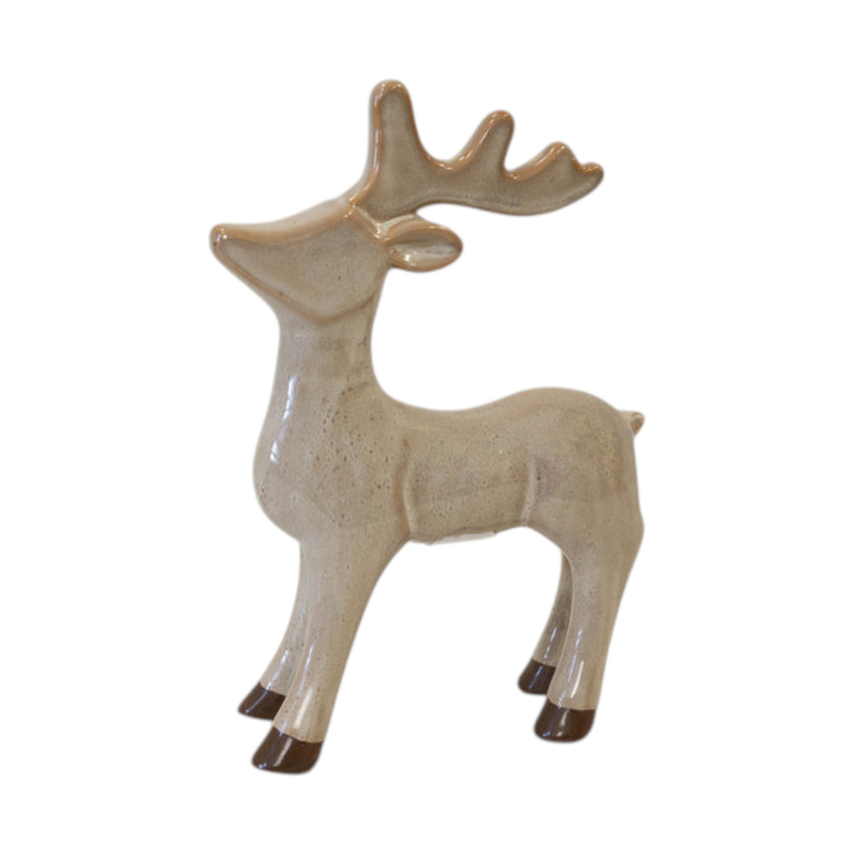 Standing Fawn Brown Reindeer Ornament