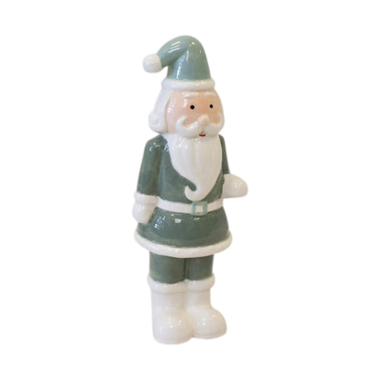 Large Nordic Green Santa Ornament